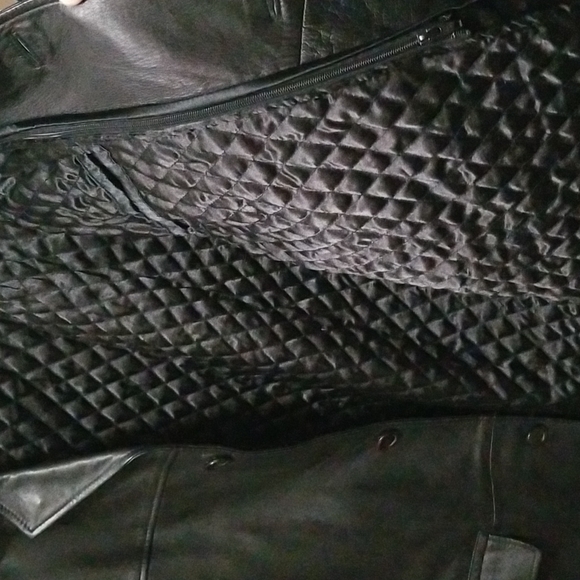 Trucker Leather - Leather Jacket, Size - M, Color - Black - Picture 9 of 13